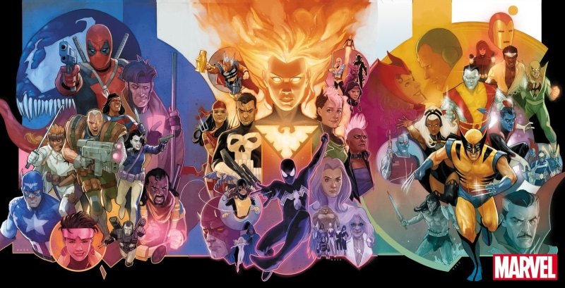 Kitty Pryde, Dagger (Cloak and Dagger), Deadpool, Punisher, Cable (Marvel Comics), Jubilee (Marvel Comics), Iron Man, 2K, Black Widow, Elektra (Marvel Comics)