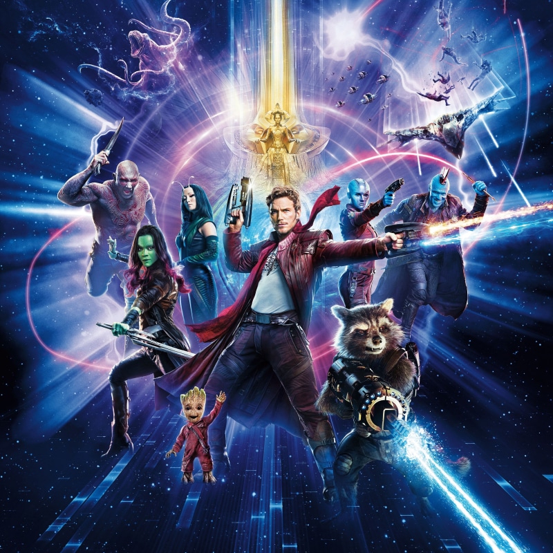Chris Pratt, galaxy, Yondu, Mantis, Karen Gillan, Elizabeth Debicki, 2K, Rocket, stars, Dave Bautista, Star Lord, poster, Dave Batista, Groot, guardian