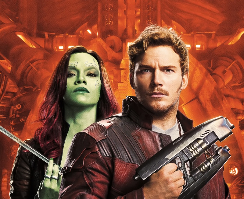 guardian, Gamora, galaxy, Zoe Saldana, Chris Pratt, 5K, Guardians of the Galaxy Vol 2, Star-Lord, Peter Quill