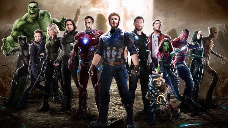 Drax, Iron Man, Comics, Chris Pratt, togetherness, Mark Ruffalo, Chadwick Boseman, Bruce Banner, Avengers: infinity war, Costume, Film, men, full length