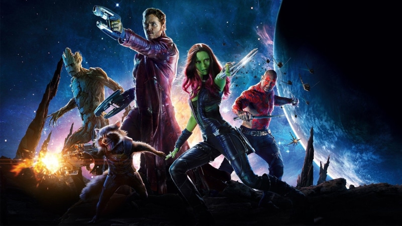 Peter Quill, Guardians of the Galaxy, 1080P, superheroes, Movie, Groot, Dave Bautista, Gamora, Rocket Raccoon, Drax The Destroyer, Zoe Saldana