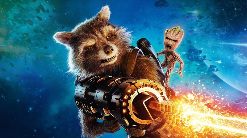 Guardians of the Galaxy Vol. 2, flame, water, fire, Movie, fire - natural phenomenon, burning, heat - temperature, metal, people, Groot, communication