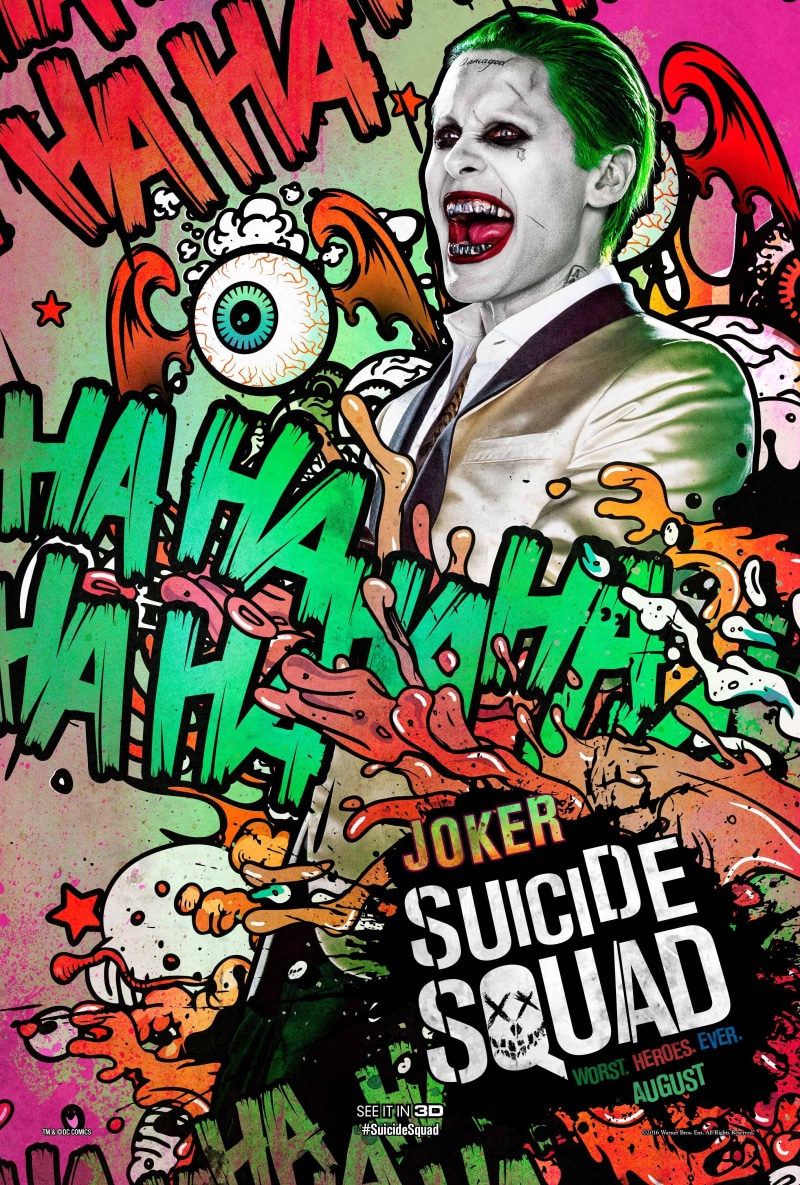 graffiti, suicide, wall - building feature, communication, Suicide Squad, Jared Leto, adult, representation, Joker, pop art, 4K, green color, female likeness