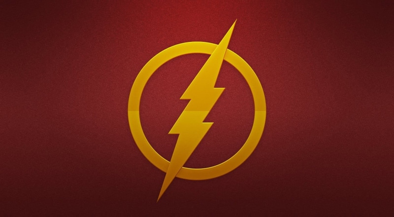 sign, metal, The Flash, communication, close-up, shape, colored background, information, superhero, geometric shape, wall - building feature, studio shot