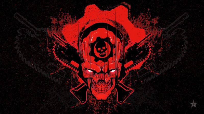 black background, art and craft, human skeleton, skull, spooky, horror, black, celebration, evil, bone, outdoors, Gears of War, fear, 1080P