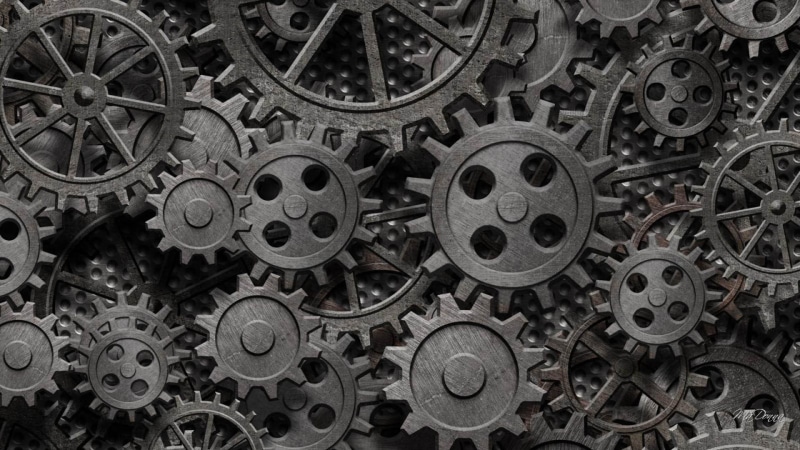 tooth, gearing, metal, disk brake, mechanical, part, close, engine, machinery, clock, technics, gear, wheel, technical, industrial, 1080P, device, technology