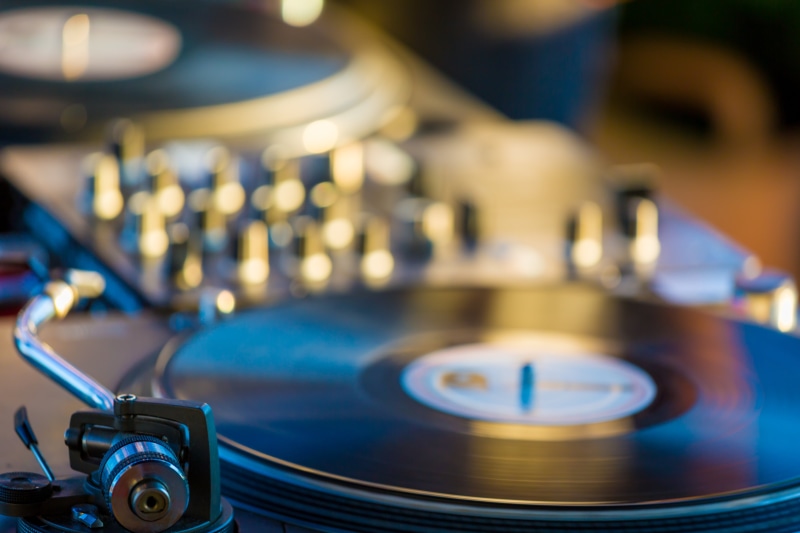 focus on foreground, things, audio, blur, music, turntable, recorder, player, motion, audio equipment, selective, mixer, technology, dj, arts culture and entertainment