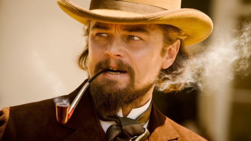 men, musician, carpio, portrait, looking at camera, adult, mustache, de, leonardo, hat, film stills, close-up, clothing, Django Unchained, one person, Leonardo DiCaprio