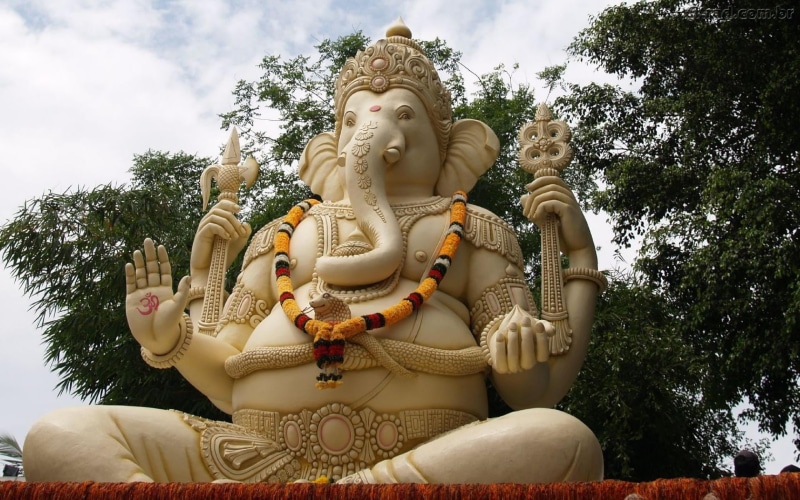 ganesh, creativity, ganesha, no people, spirituality, built structure, plant, tree, male likeness, outdoors, human representation, 2K, nature, sculpture