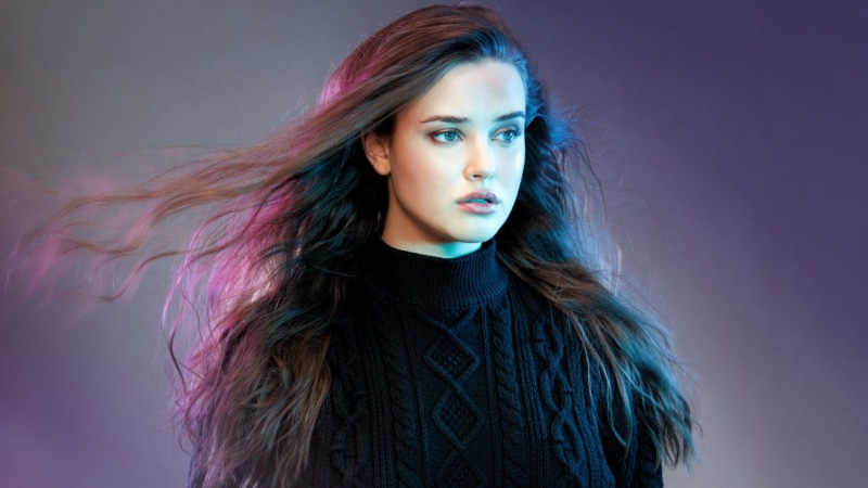 portrait, s, dyed hair, model, hairstyle, women, front view, fashion, 2K, adult, headshot, contemplation, one person, studio shot, beauty, blue background