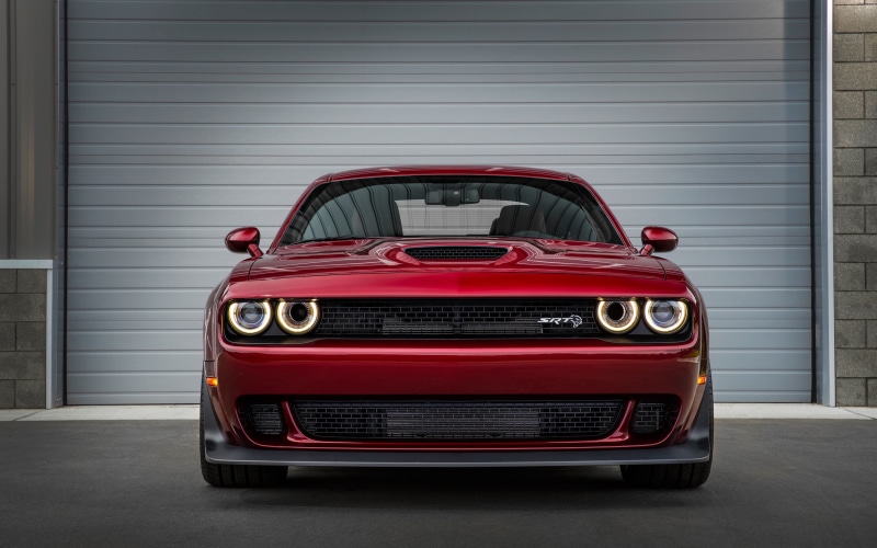 gray, 2018, lighting equipment, retro styled, Challenger, transportation, front view, Widebody, mode of transportation, wealth, 2K, motor vehicle, Dodge