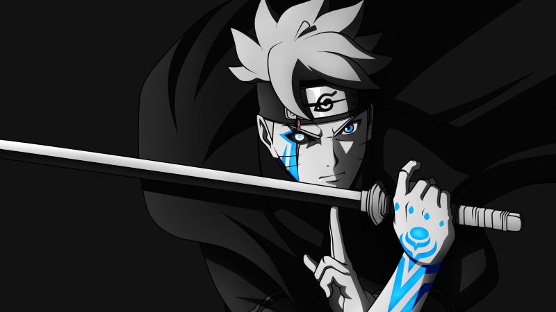 Black, Boruto, 4K, 4K