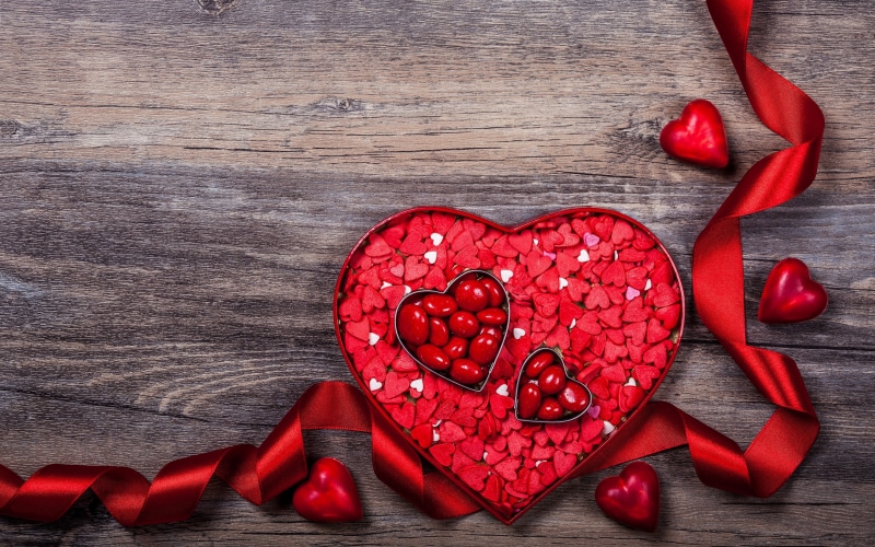 love image, heart, Valentines Day, 4k, 4K