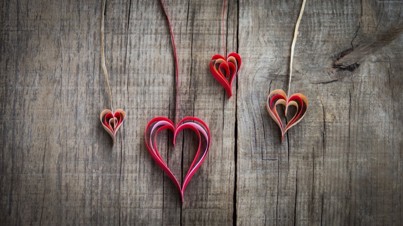 4k, Valentines Day, hearts, love image, 4K