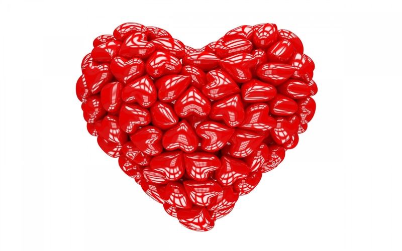 2K, red, d, heart, love, valentines day