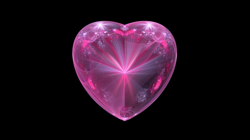 s, 3d and abstract, heart, valentine, valentines day, day, 1080P, pink, love