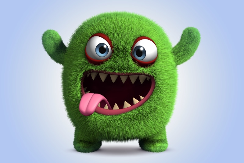 creativity, 4K, green color, animal representation, emotion, isolated, still life, cartoon, character, blue background, smile, toy, mammal, cheerful, mouth open