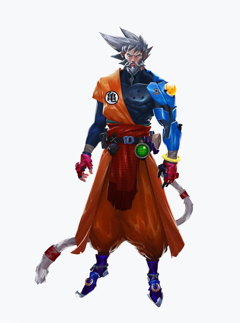 character, warrior, performance, power, goku, futuristic, heroes, Dragon Ball, traditional clothing, monster - Fictional Character, cultures, Future Son Goku
