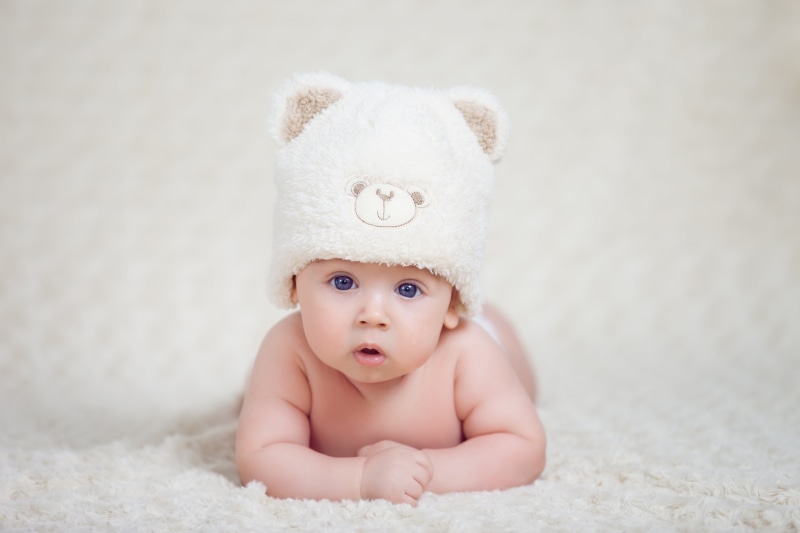 cute, kid, s, newborn, close-up, innocence, one person, 8K, bear, babyhood, childhood, front view, shirtless, face, mouth open, new life, softness, rug