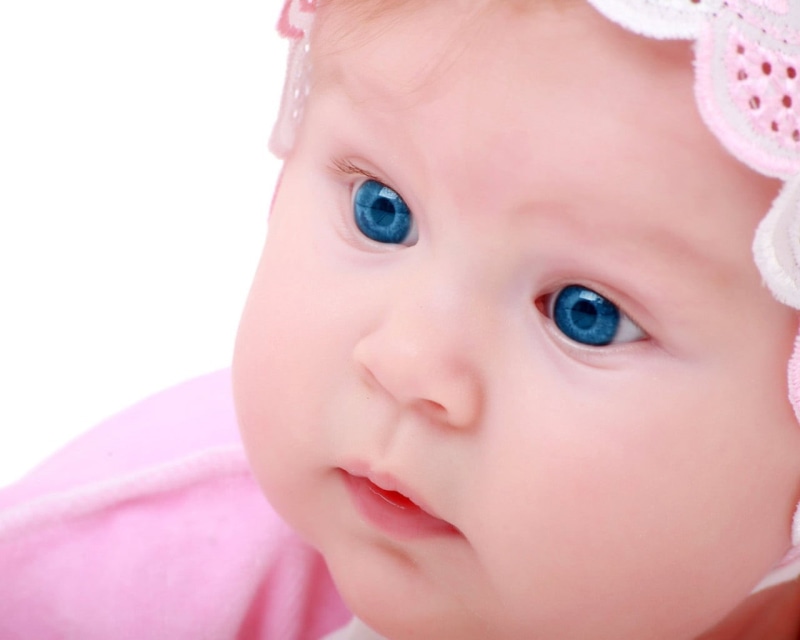 baby Girls, young, caucasian Ethnicity, child, beautiful, cute, babies And Children, s, hat, childhood, small, blue Eyes, happiness, indoors, eye, eyes