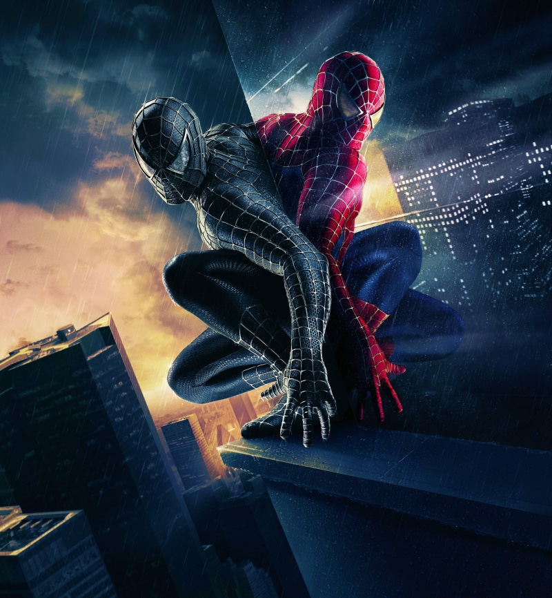 sky, cloud - sky, Spider-Man, representation, art and craft, marvel, city, spider, outdoors, one person, nature, male likeness, building exterior, shoe