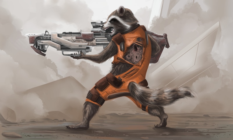 guardians of the galaxy, technology, mammal, sky, fog, marvel, activity, domestic animals, representation, galaxy, outdoors, smoke - physical structure