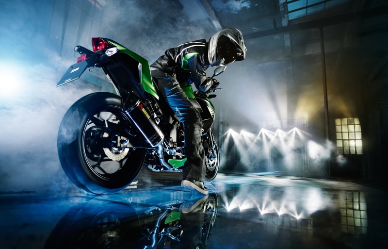 hd, kawasaki, kawasaki z300, burnout, 4k, bikes, 2K, behance