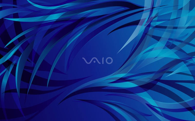 blue, shapes, Sony, 720P, VAIO