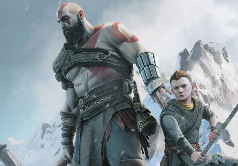 god of war 4, kratos, loki, ps4, 2K, sony, atreus