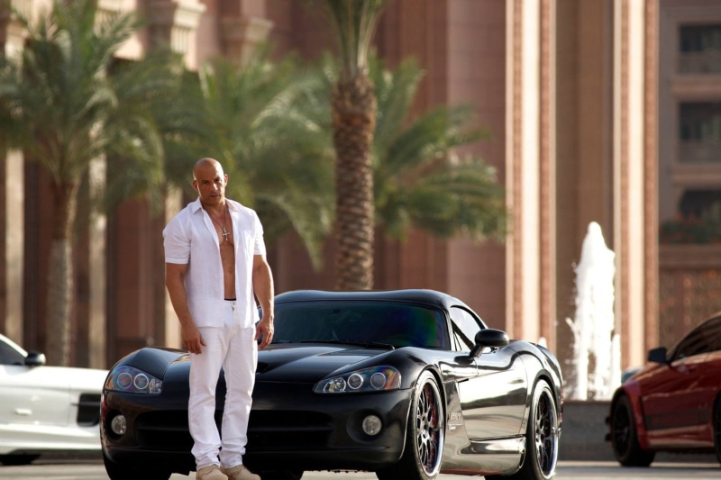 Furious 7, men, front view, three quarter length, car, adult, Dominic Toretto, travel, Vin Diesel, Fast and Furious, motor vehicle, 1080P, standing