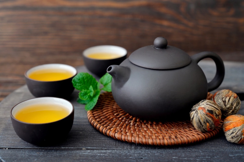 breakfast, cup, drink, ceramic, herbal tea, tea, wood - material, 2K, tea - hot drink, hot drink, pot, wellbeing, freshness, plant part, food and drink