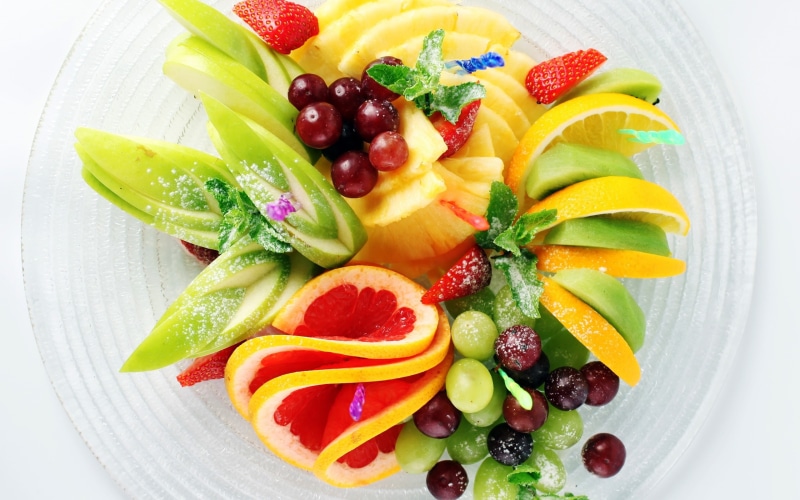 Pineapple, 2K, Grapes, Apple, Kiwi, Strawberry, Salad, Fruit, Lemon