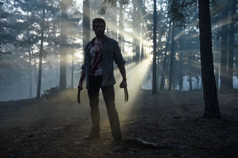 hitokiri, film, assassin, movie, Logan, blood, 2K, Wolverine, Hugh Jackman, cinema, X-Men, Marvel, forest, man