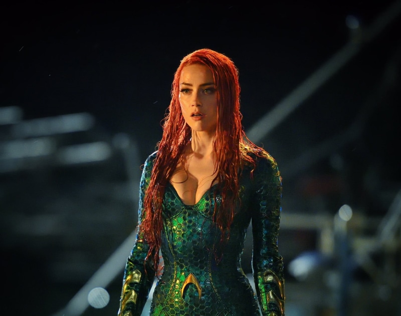Mera, beauty, film, portrait, waist up, one person, women, movie, hair, long hair, beautiful woman, dress, Amber Heard, red hairl, redhead, 1080P, oppai