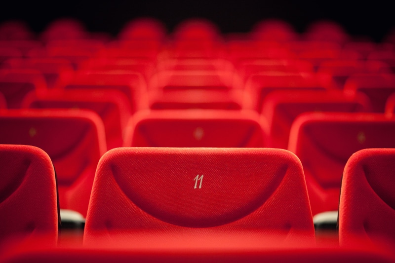 absence, order, cinema, chair, large group of objects, arts culture and entertainment, stage theater, selective focus, number, seat, room, in a row, auditorium