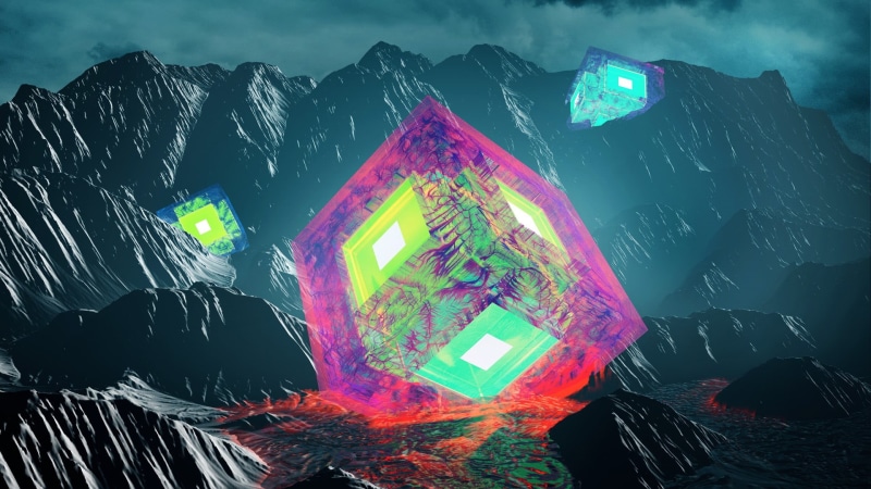 high angle view, creativity, text, 1080P, communication, digital art, Cinema 4D, Photoshop, built structure, illuminated, digital composite, nature, no people