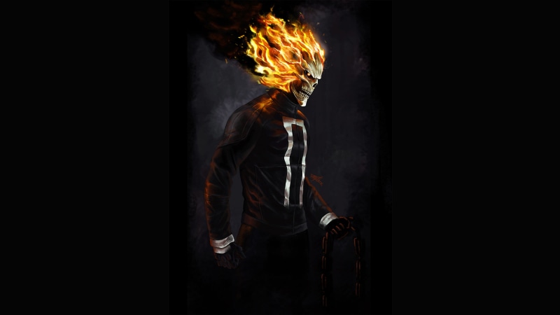 4K, digital art, ghost rider, 4k, artist, artwork, deviantart, superheroes, hd