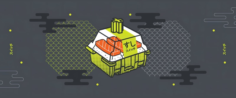 artwork, switch, switches, keyboard switch stem, mechanical keyboard, 2K, sushi