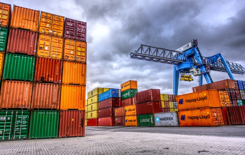 nature, 5K, crane, envelope square, port, water, stack, commercial dock, architecture, colorful, crane - construction machinery, cloud - sky, sky, economy