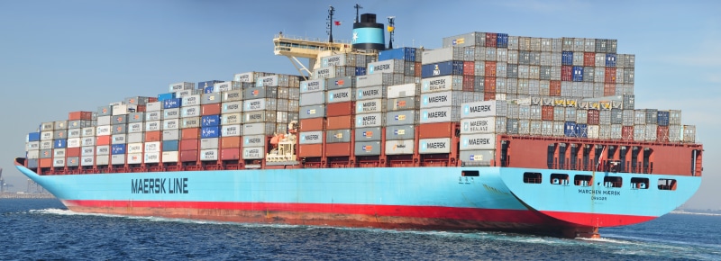 Maersk, 8K, container ship, cargo, dual monitors, Maersk Line