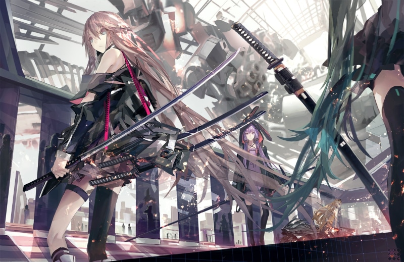 factory, young adult, 1080P, city, indoors, IA (Vocaloid), adult, automobile industry, SeeU, occupation, innovation, motor vehicle, one person, futuristic