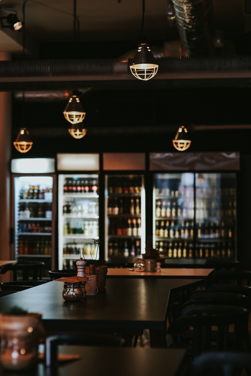 alcohol, illuminated, liquor, pub, architecture, bar, food and drink industry, hanging, luxury, indoors, drinks, business, Interior, drink, bar counter