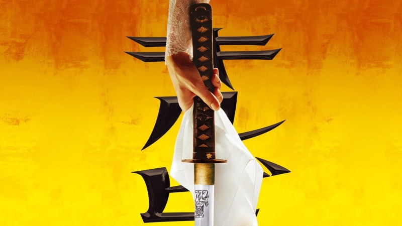 music, adult, holding, religion, Kill Bill: Vol. 1, yellow, 1080P, motion, front view, day, wall - building feature, skill, traditional clothing, human arm