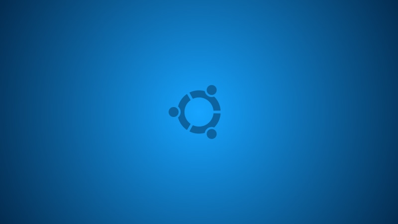 minimalism, blue background, Ubuntu, 1080P, symbols