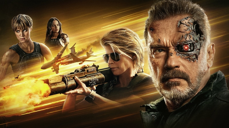 Sarah Connor, Linda Hamilton, Mackenzie Davis, 2K, Terminator: Dark Fate, Terminator, Arnold Schwarzenegger, Natalia Reyes