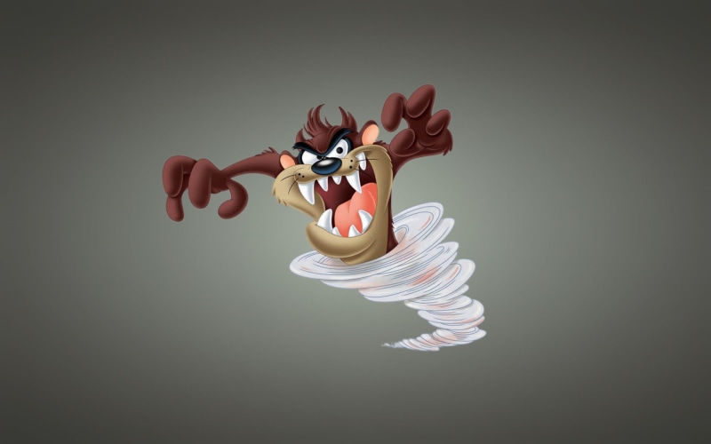 one person, mid-air, copy space, Taz, black background, tornado, studio shot, tunes, close-up, digital, cut out, art and craft, creativity, craft, looney