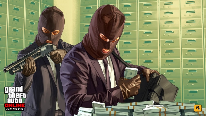 suit, occupation, Grand Theft Auto Online, mask - Disguise, corporate business, thief, illustration, menswear, males, burglary, adult, indoors, crime, vector