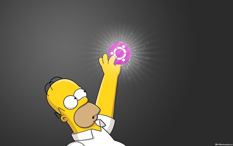 linux, Ubuntu, technology, art, x, simpson, hd, 1080P, homer