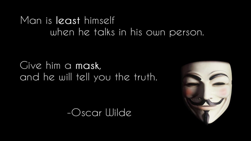 guy, people, human face, black color, close-up, quote, technology, text, typography, male likeness, human representation, Anonymous, art and craft, representation