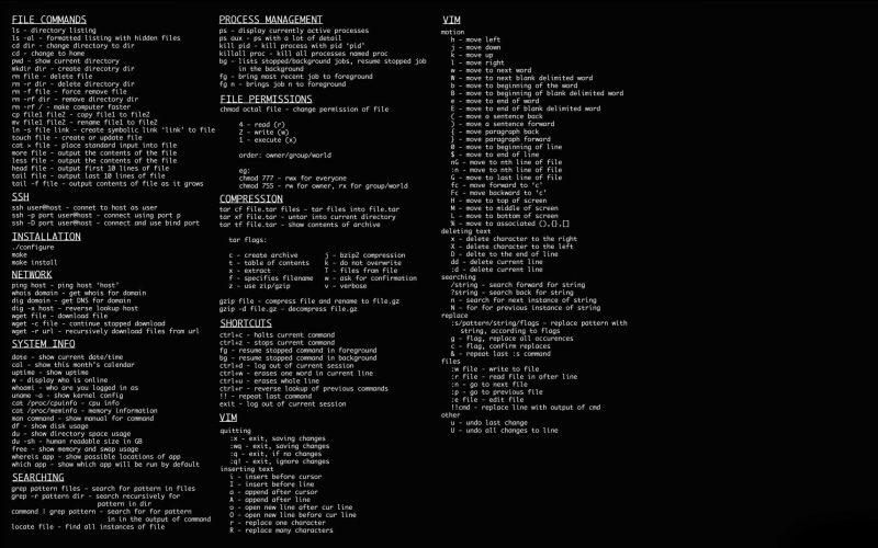 Linux, 2K, dark, black, minimalism, command lines, information, technology, code